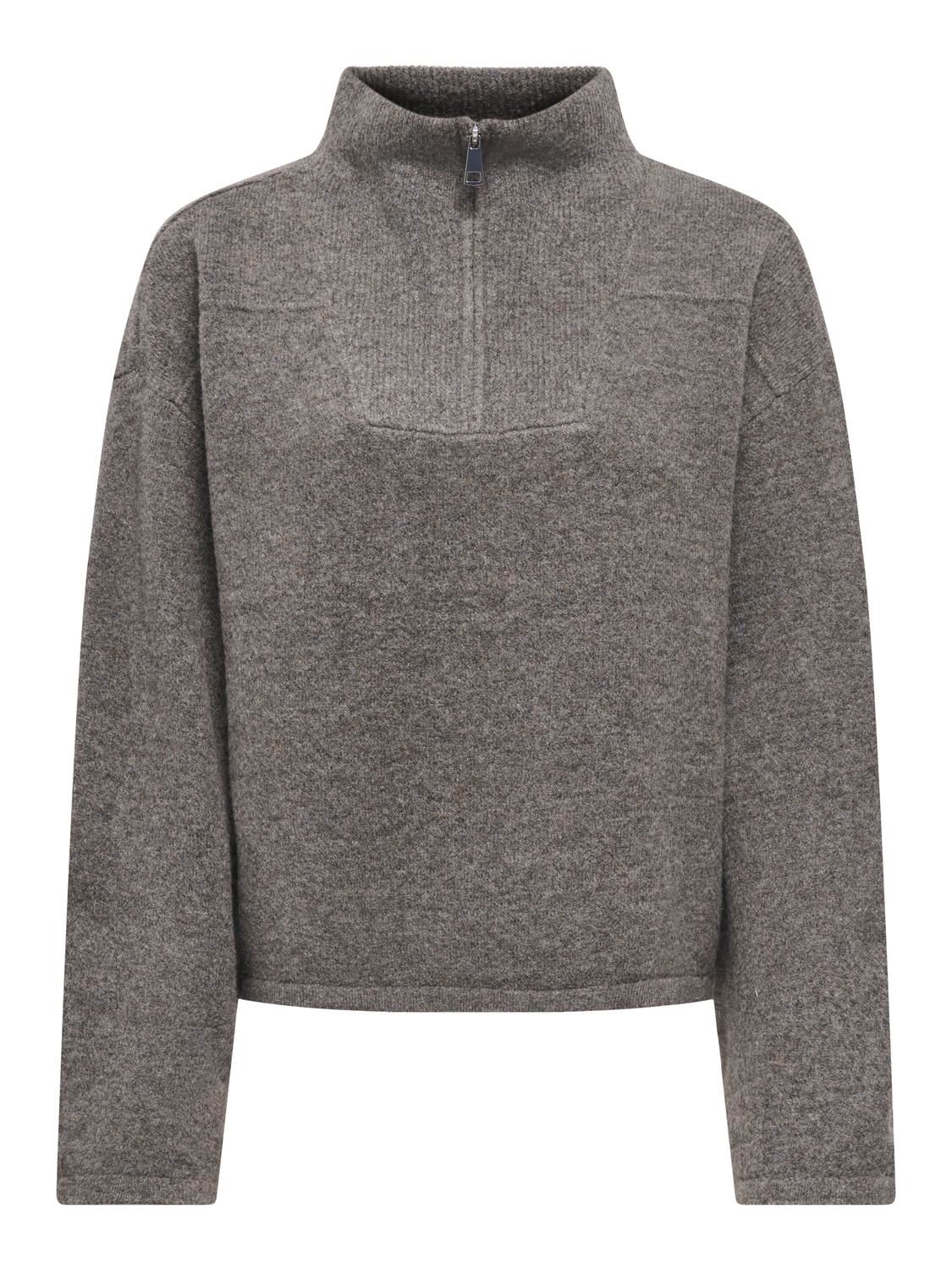 Onlclara Ls Half Zip Knt