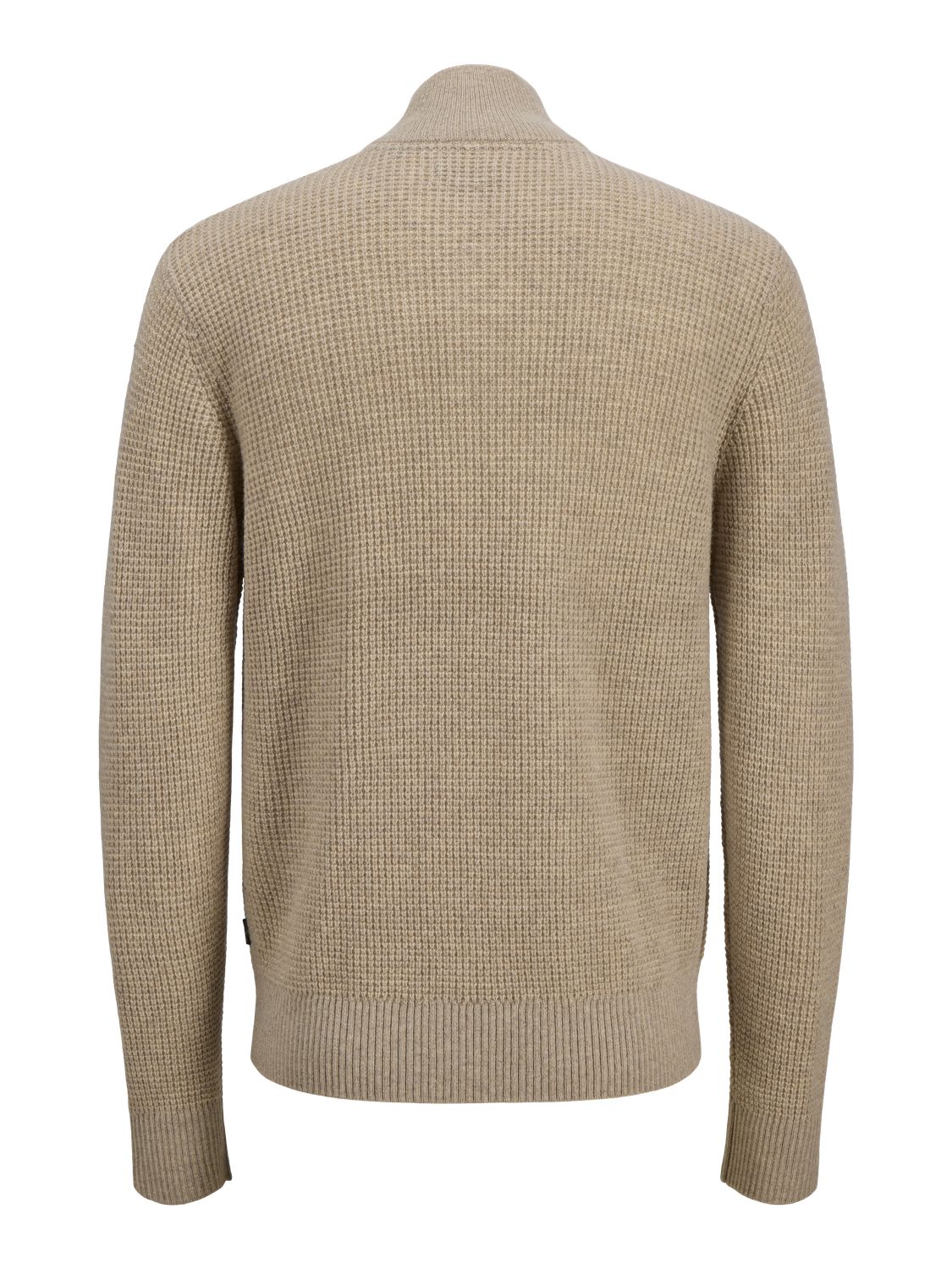 Jaulambswool Knit Waffle Half Zip