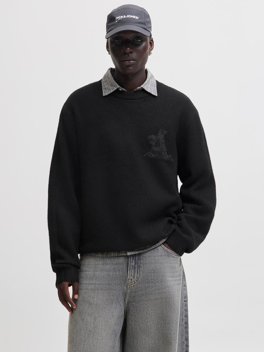 Jcolegacy Knit Jacquard Crew Neck