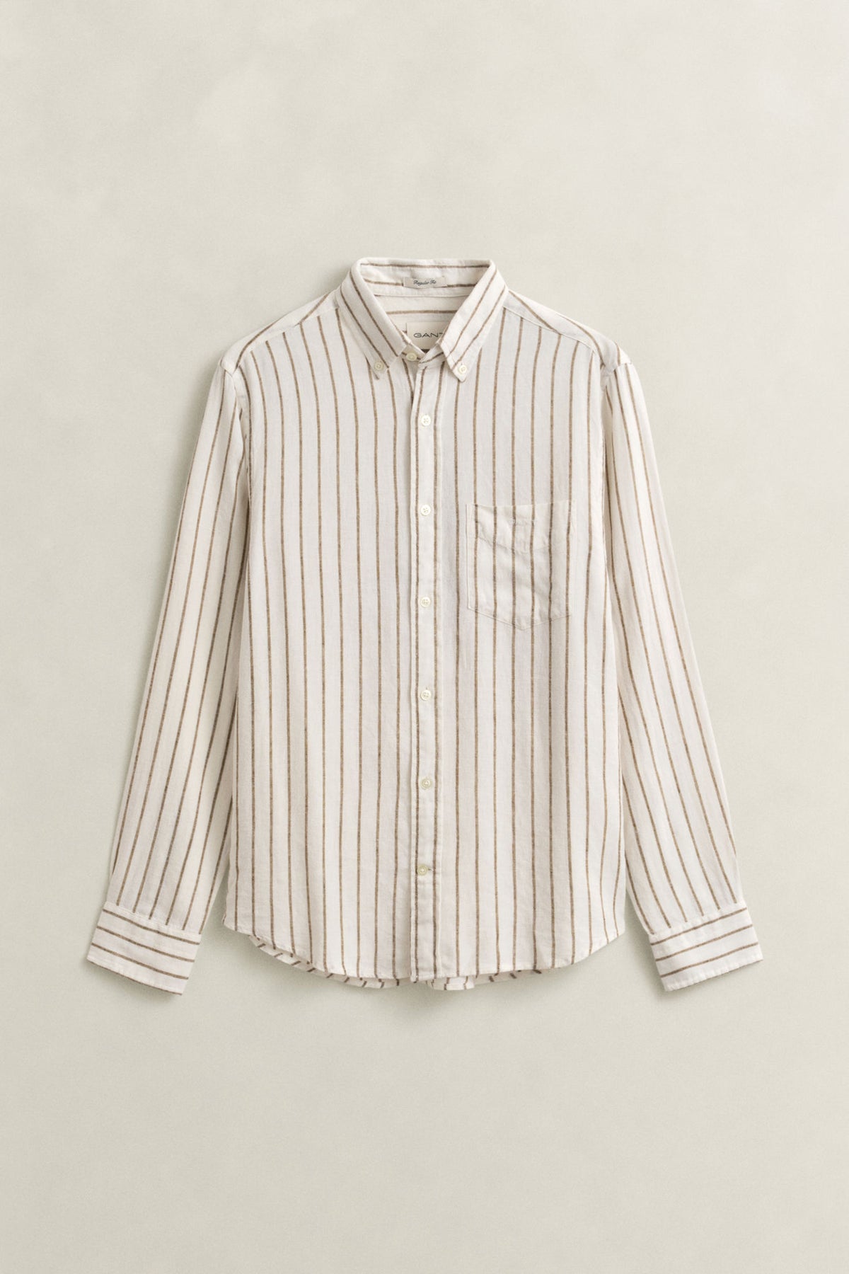 Reg Linen Viscose Stripe Shirt