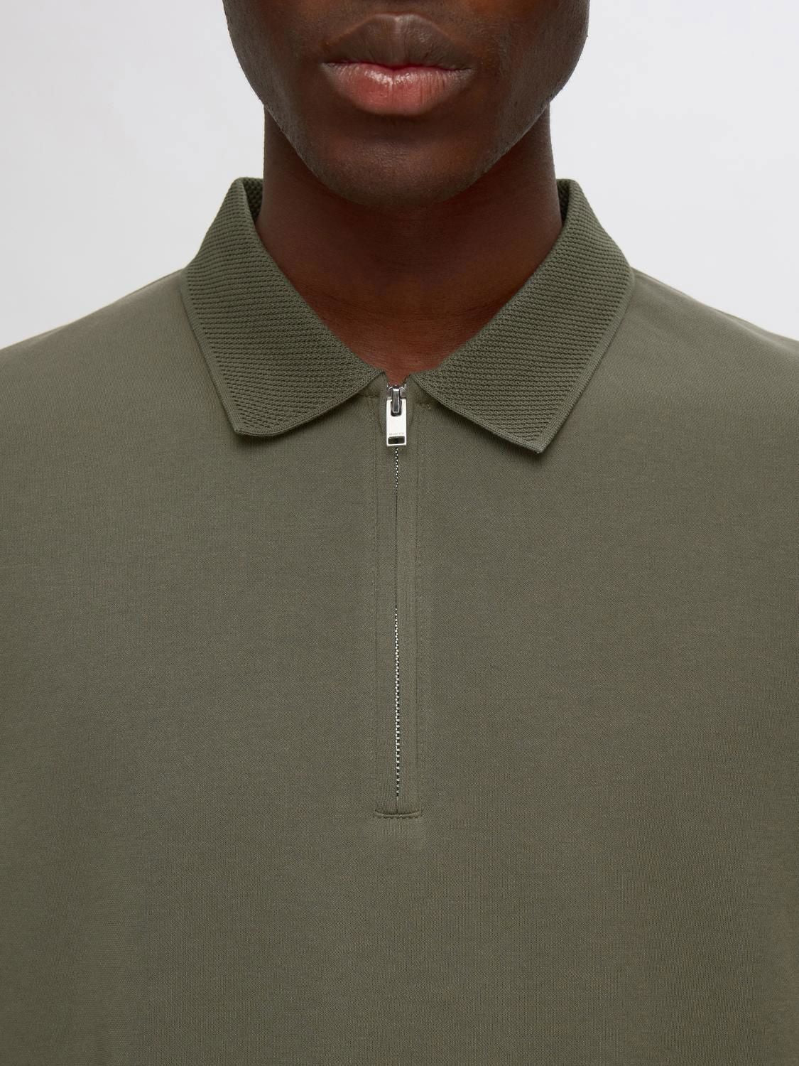 Slmfave Zip Ss Polo Noos