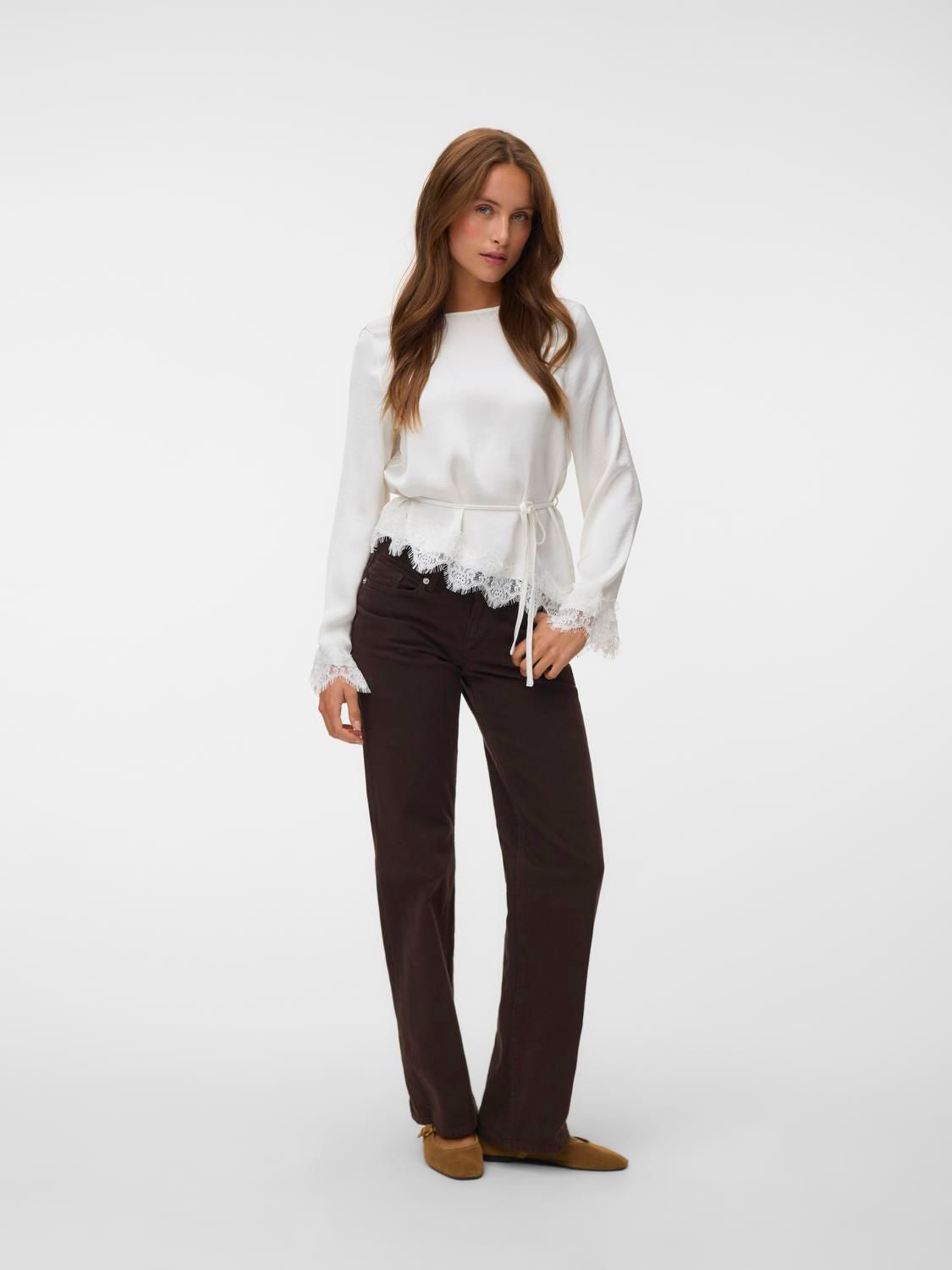 Vmmiro Ls Lace Top Wvn