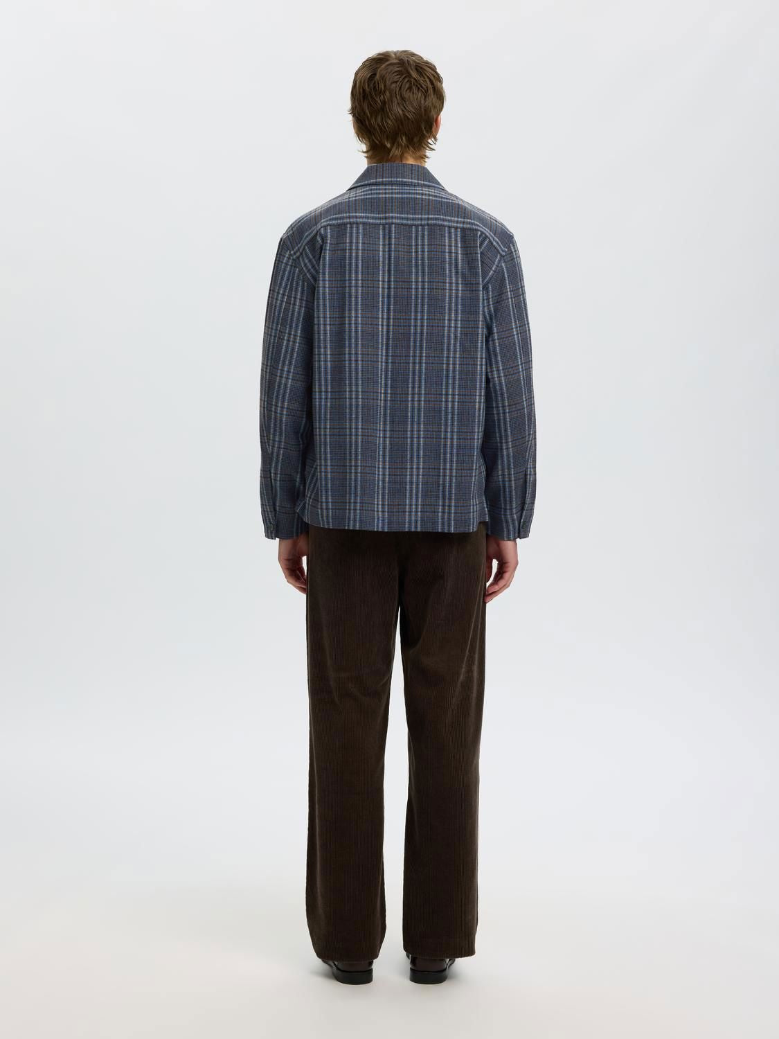 Slmrlxsvend Wt Check Wool Blend Light Os