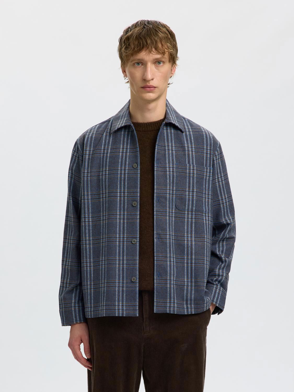 Slmrlxsvend Wt Check Wool Blend Light Os