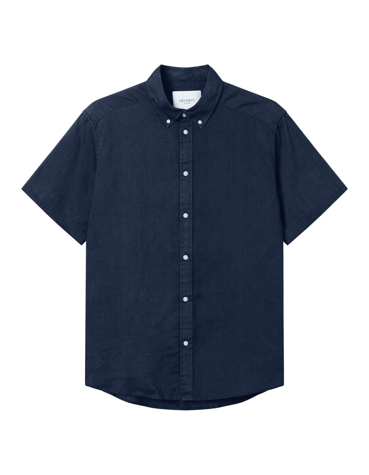 KRIS LINEN SS SHIRT DARK NAVY