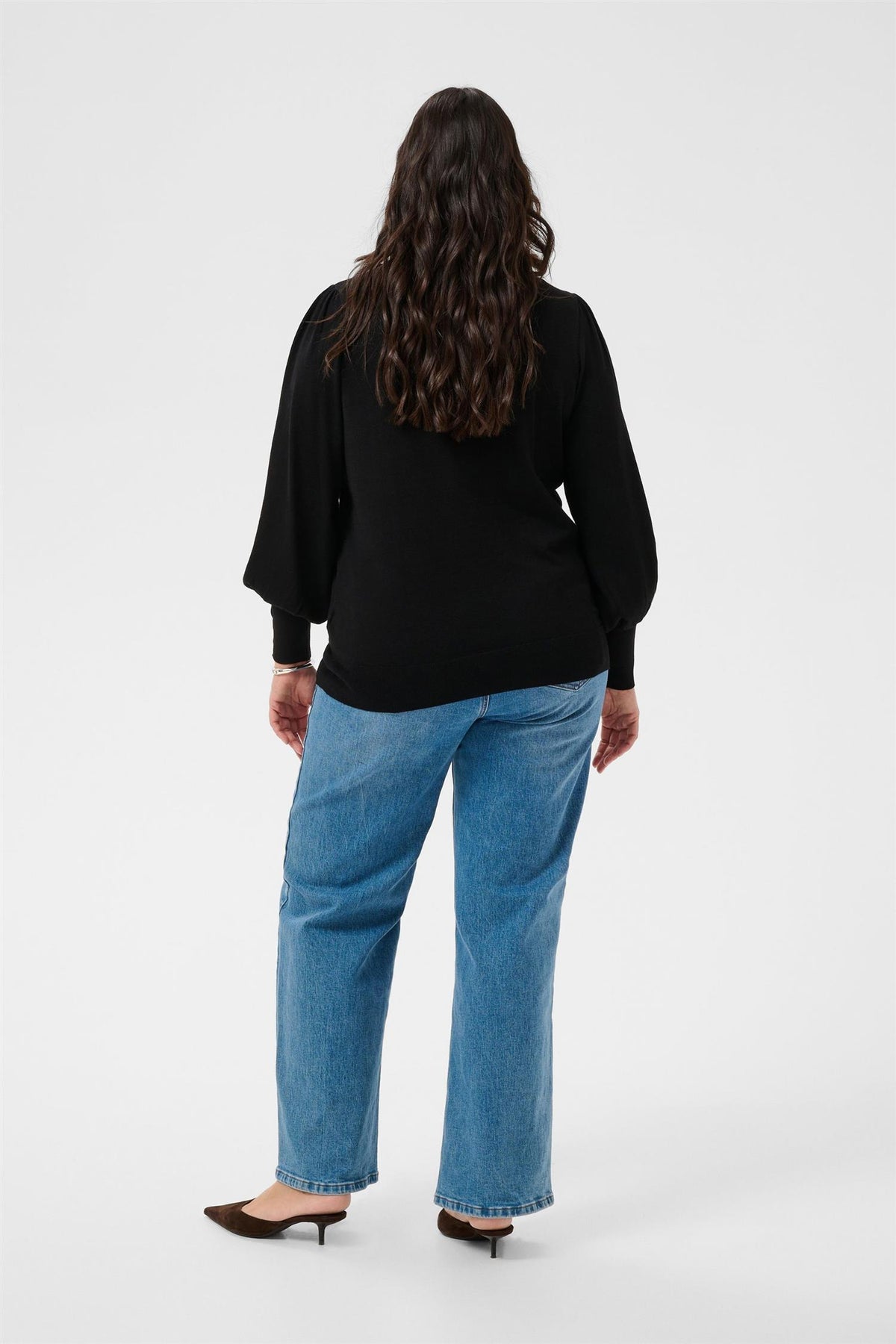 Kclizzy Round Neck Pullover Buttons