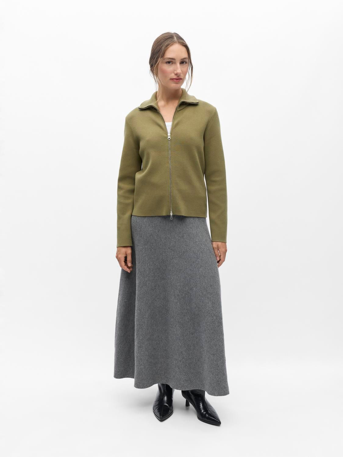Objreynard L/s Re Zip Cardigan Noos