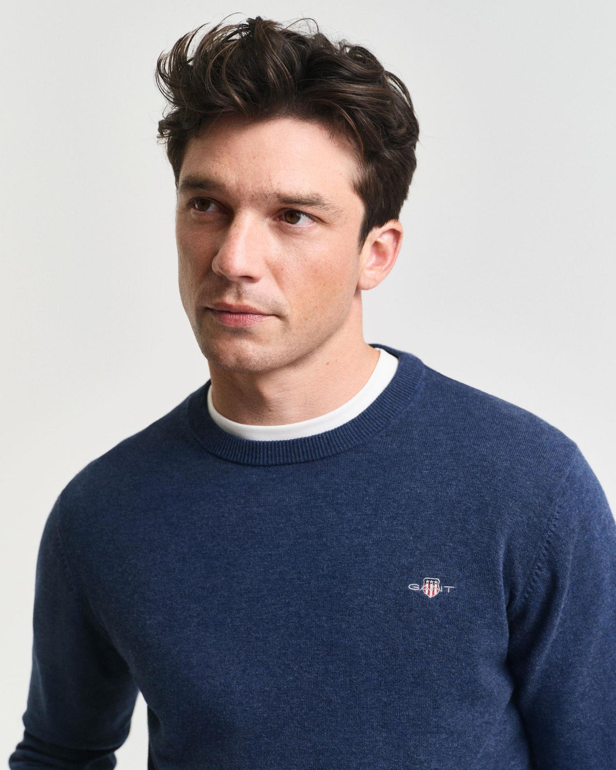 CLASSIC COTTON C-NECK 8030561 902 DARK JEANSBLUE MEL
