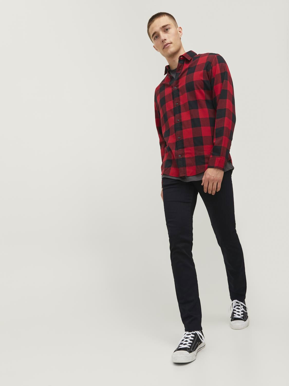 JJIGLENN JJICON JJ 177 50SPS NOOS -BLACK DENIM