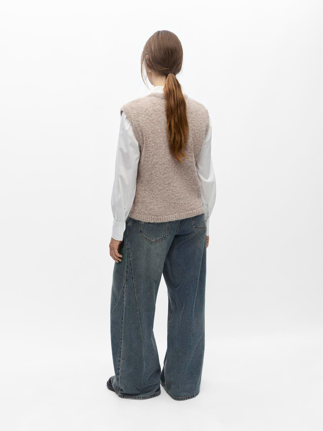 Objsaggia Re Knit Vest Cardigan Noos