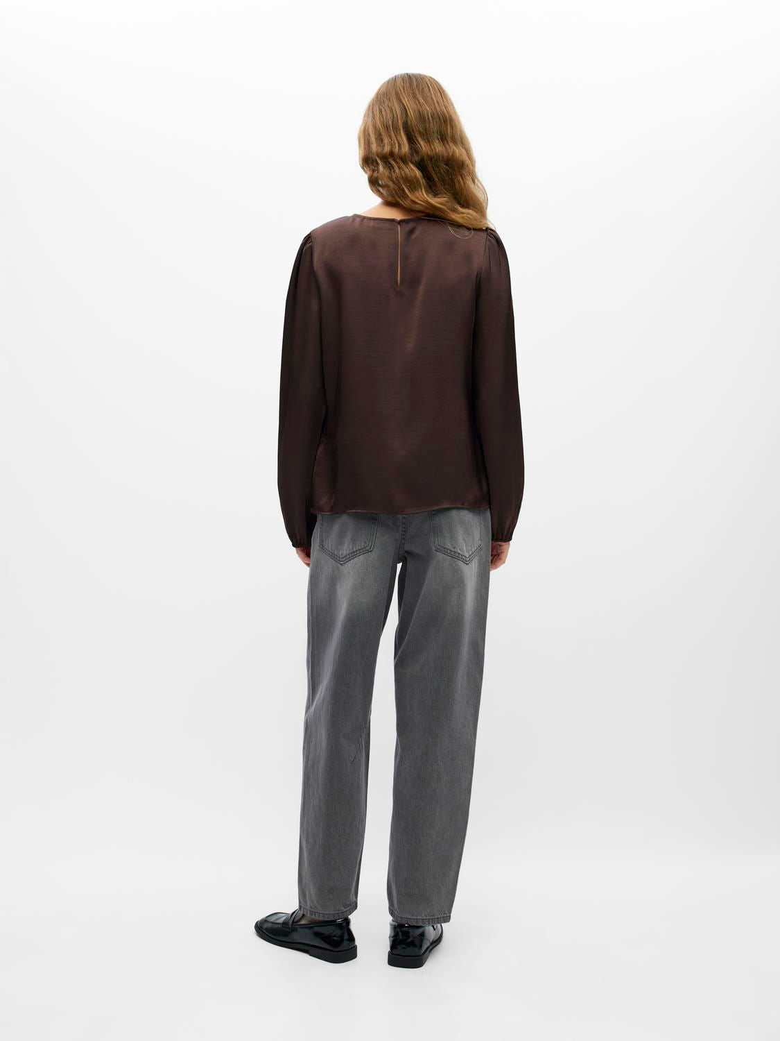 Objchilli L/s Re O-Neck Top Noos