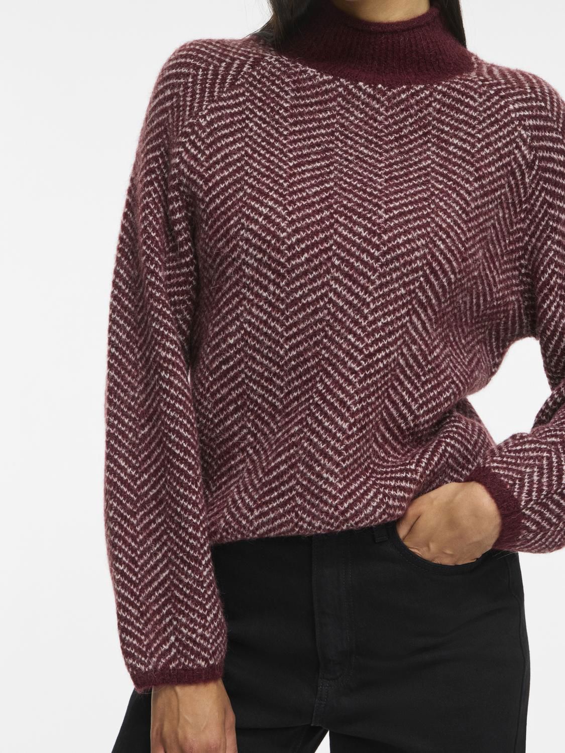 Vilory High Neck L/s Knit Top - Noos