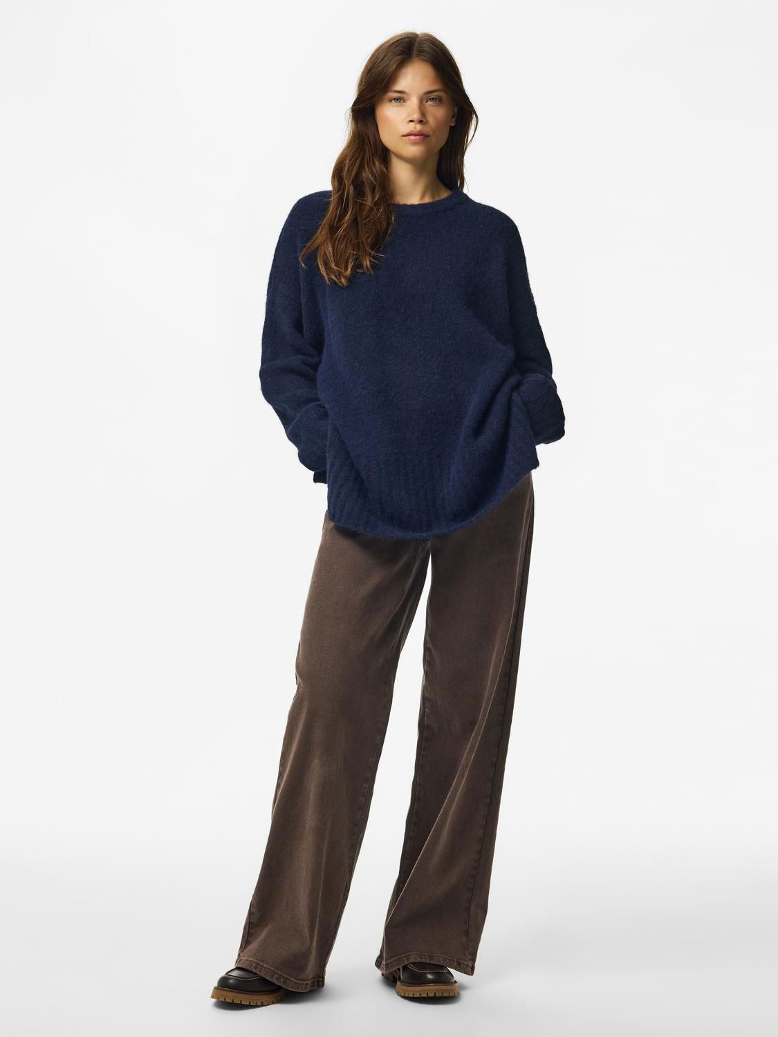Pctina Ls O-Neck Knit Noos