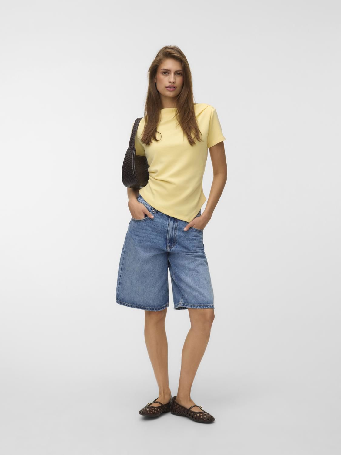 Vmmille Ss Boatneck Short Top Jrs Noos