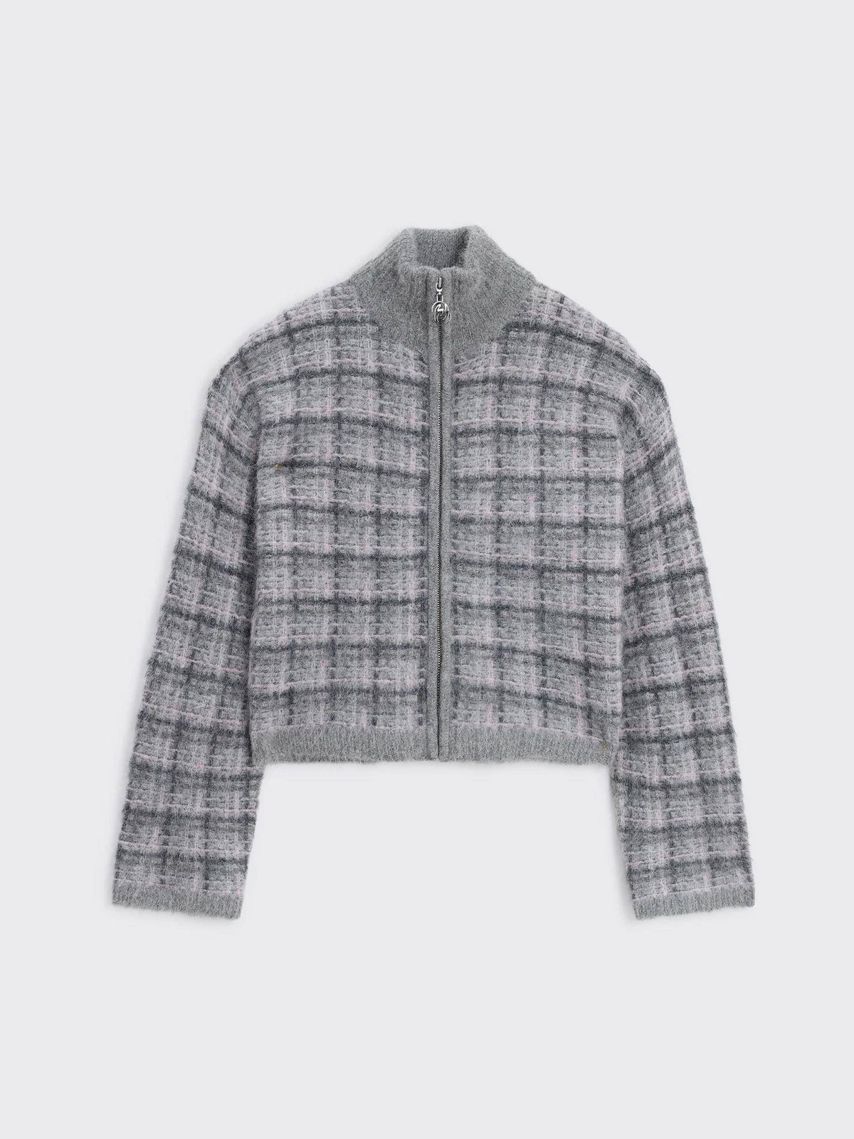 Peony Check Cardigan