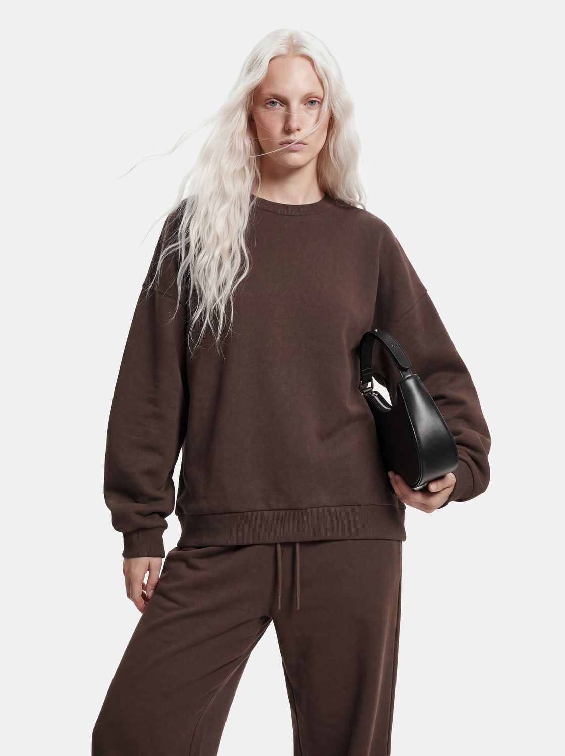 Pcchilli Ls Loose  Fit Sweat Top Noos Bc