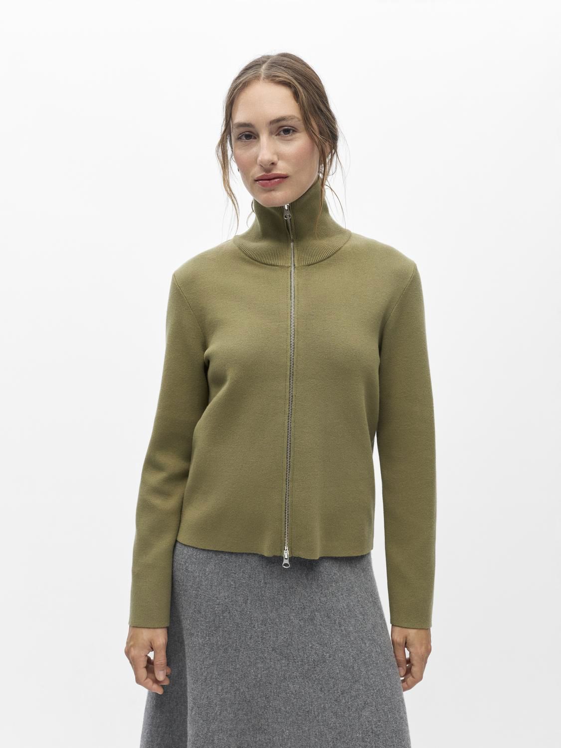 Objreynard L/s Re Zip Cardigan Noos