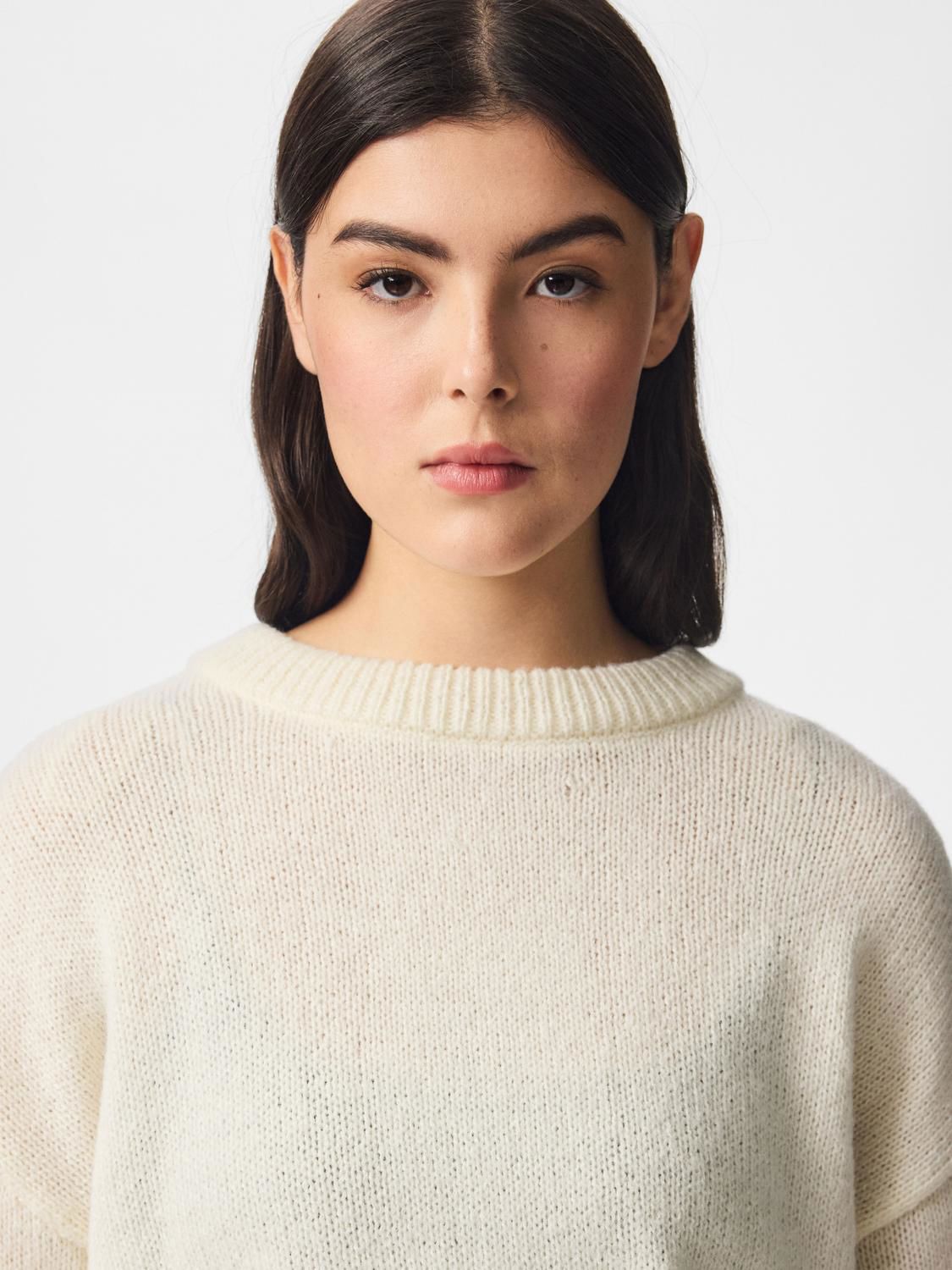 Pciva Ls O-Neck Fringes Knit Bc D2d
