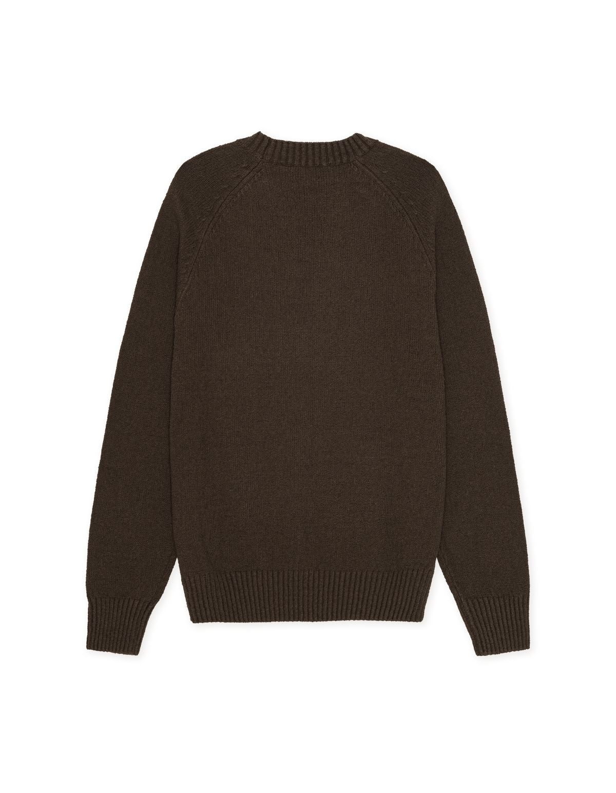 BRAD ROUNDNECK KNIT OYSTER GRAY WHITE