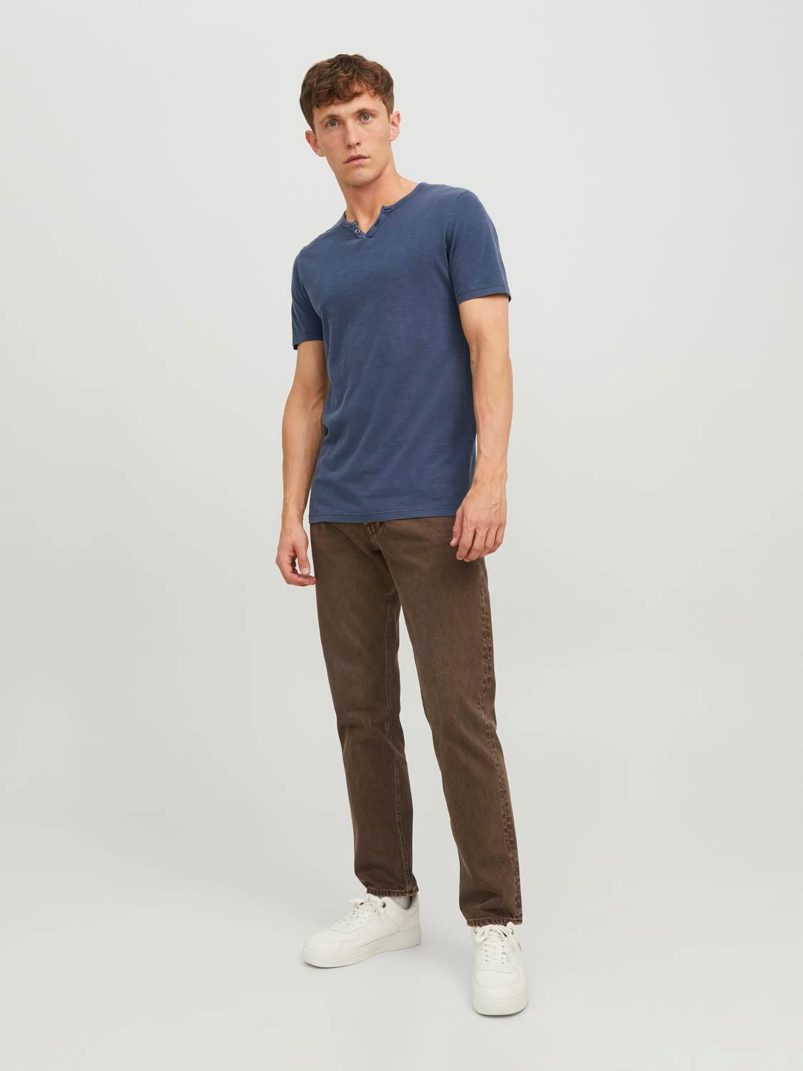 Jjesplit Neck Tee Ss Noos