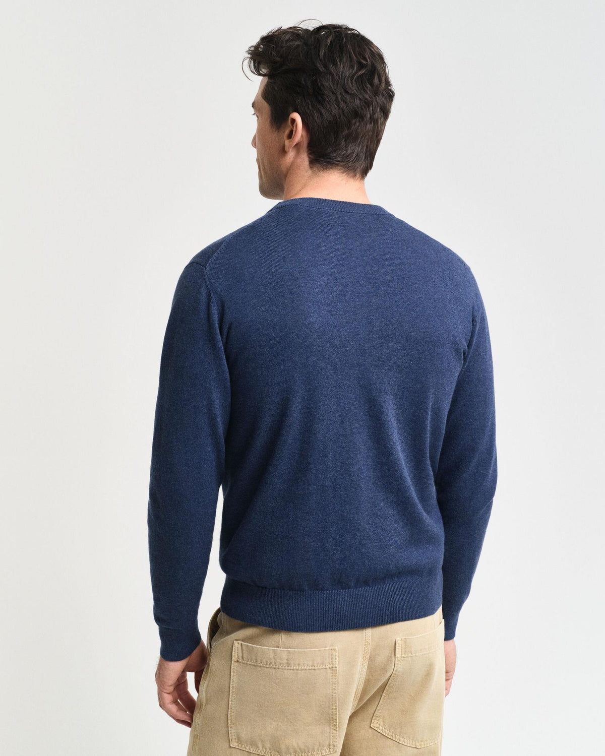 CLASSIC COTTON C-NECK 8030561 902 DARK JEANSBLUE MEL