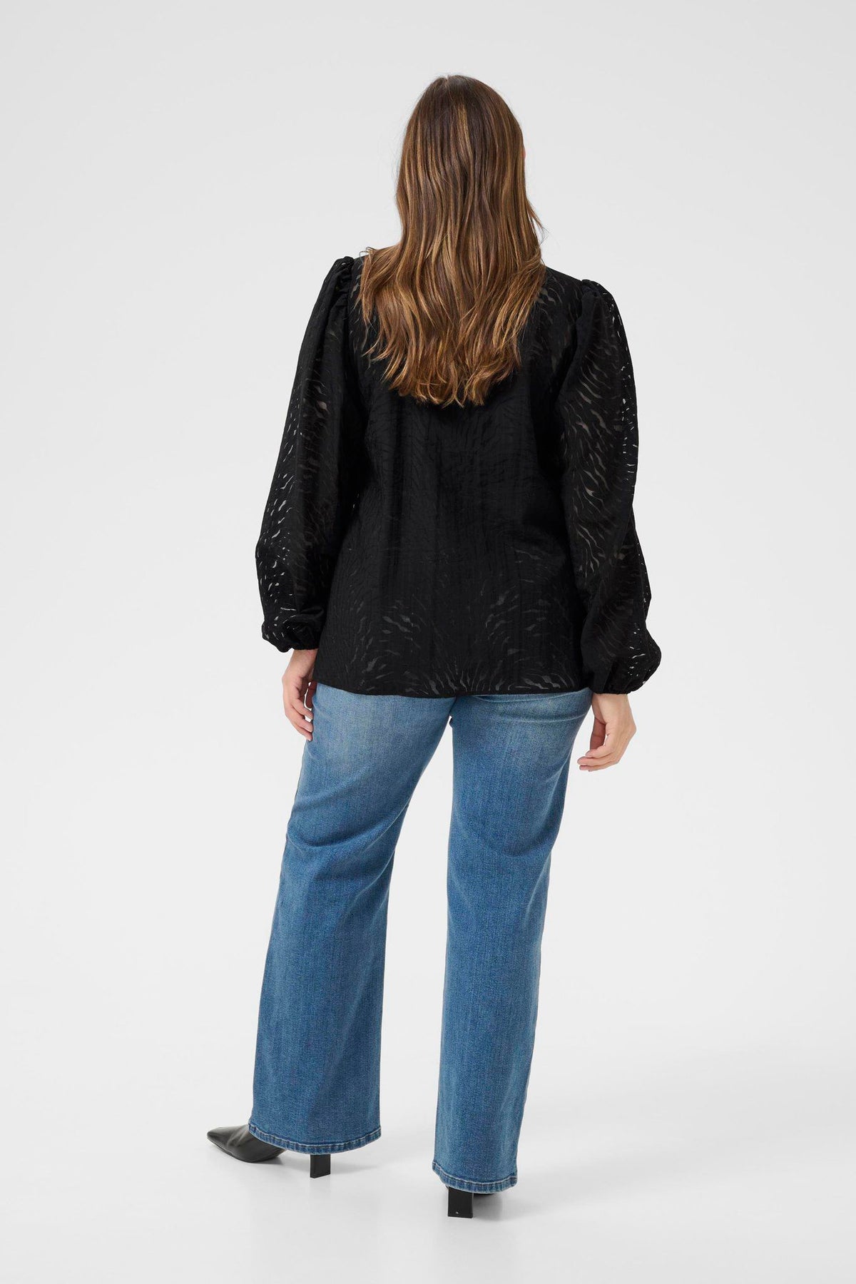 KCVIANNA BLOUSE 100121 BLACK DEEP