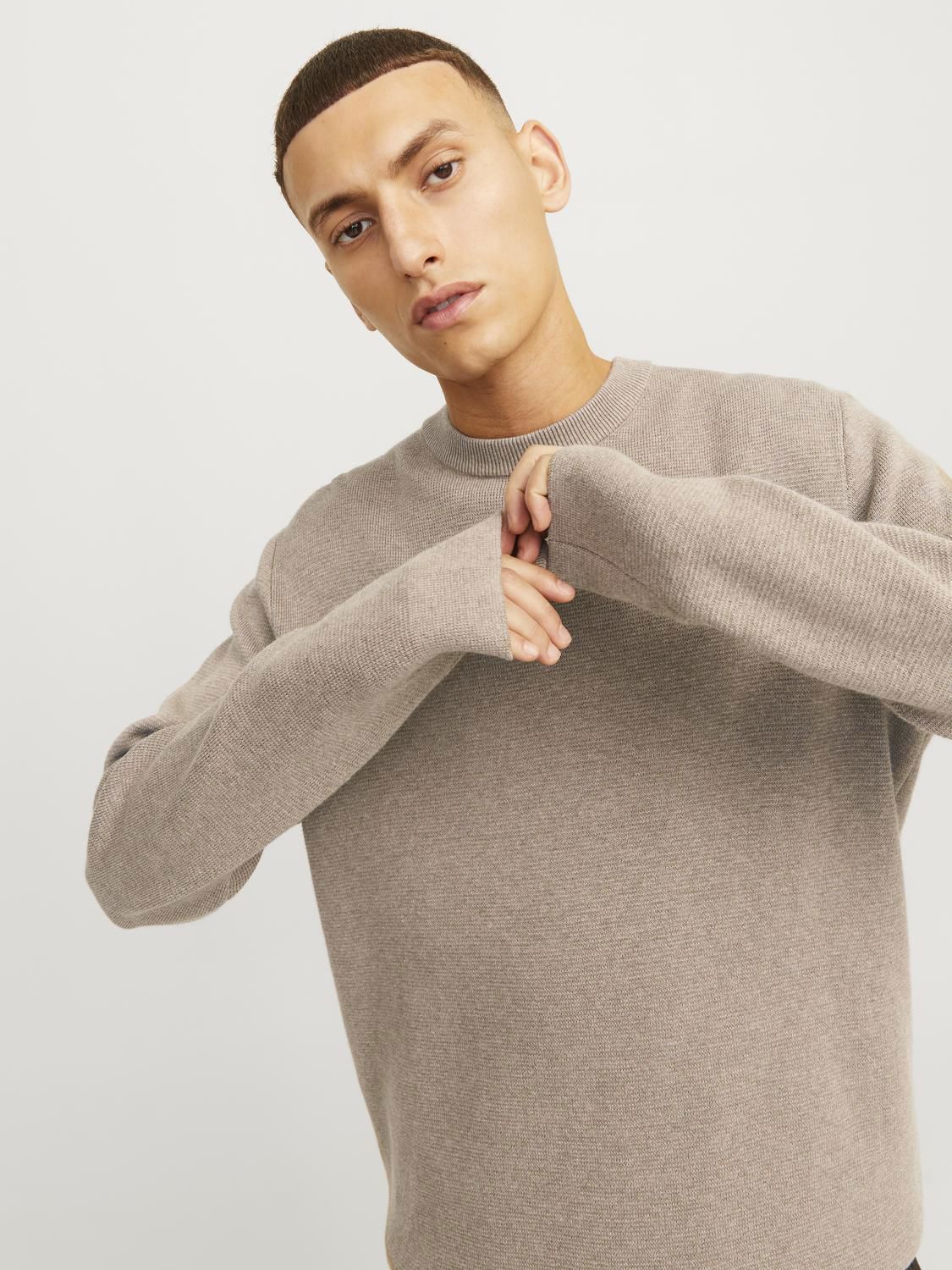 Jjmilano Stitch Knit Crew Neck Sn