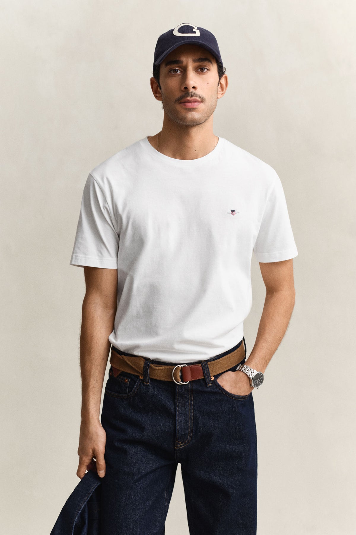 REG SHIELD SS T-SHIRT 2003184 WHITE