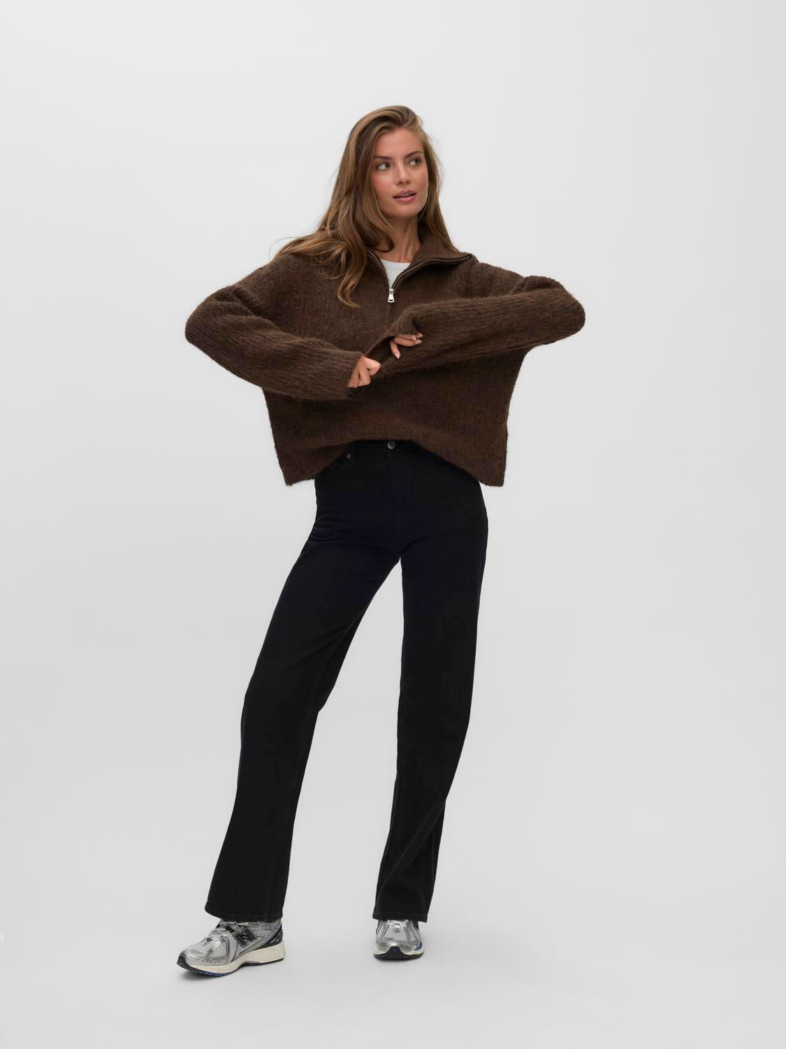 Vmnolan Ls Zipper Pullover