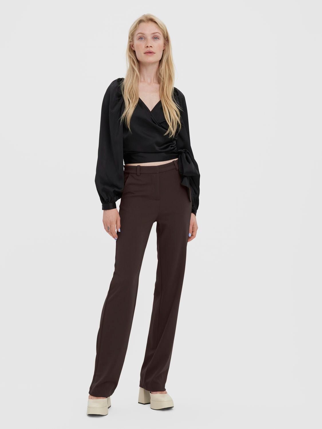 VMZAMIRA MW SLIM STRAIGHT PANT NOOS CHOCOLATE TORTE