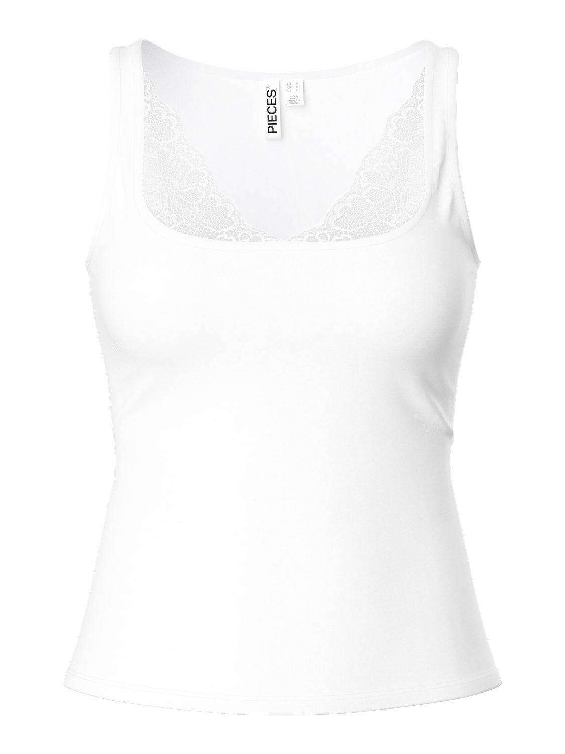 Pcamanda Sl Lace Detail Tank Top Jrs D2d