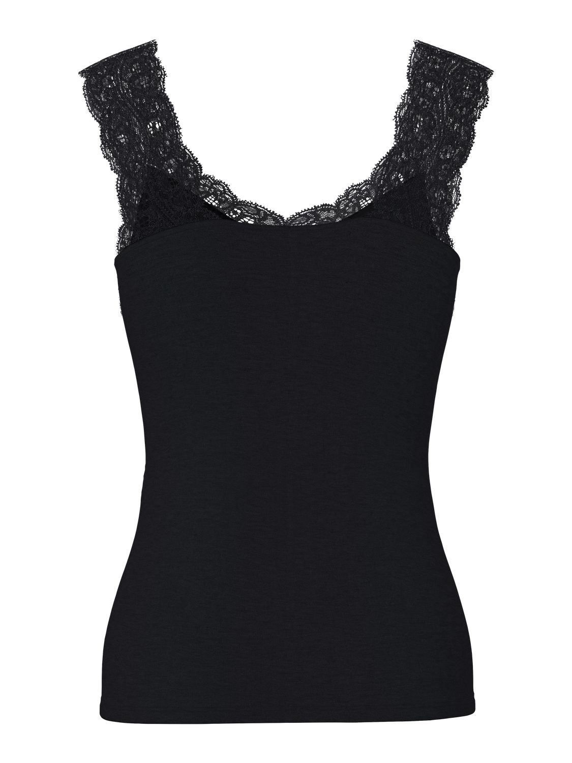 PCBARBERA LACE TOP NOOS BC Black