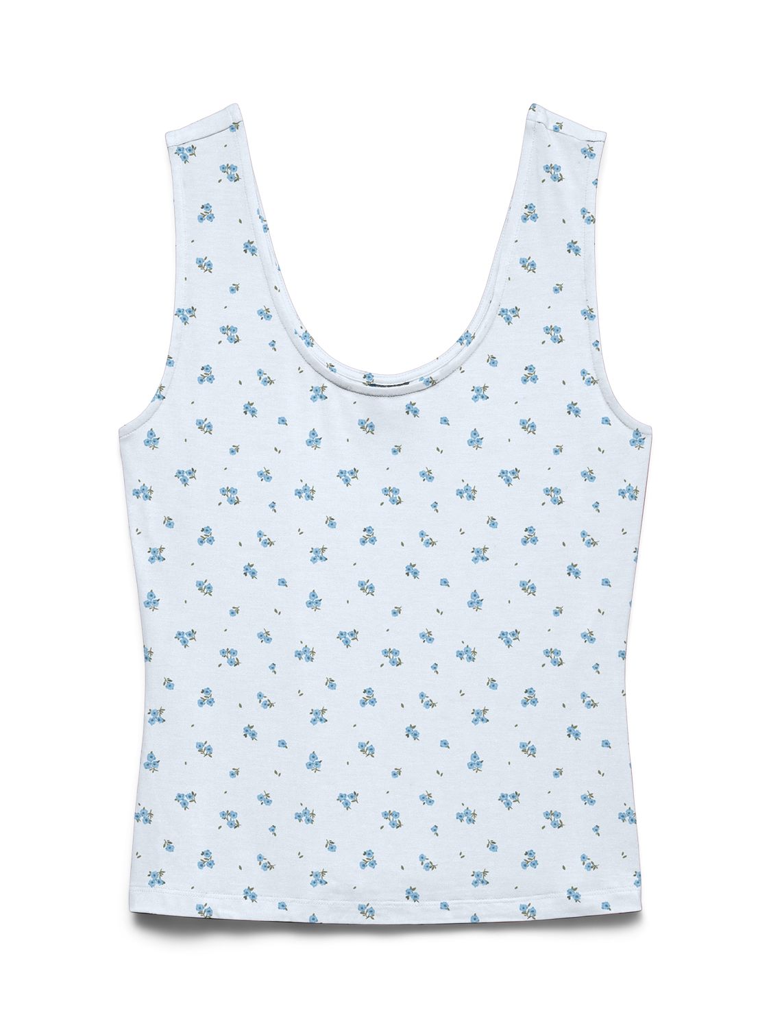 Vmesther Aop Sl U-Neck Top Jrs