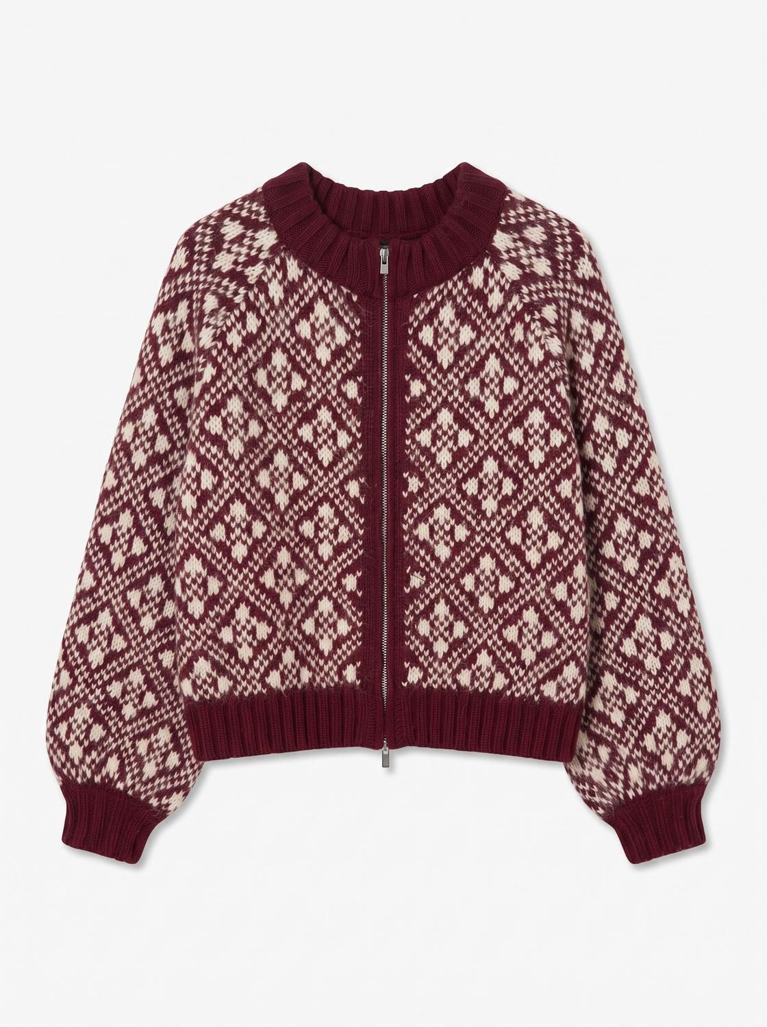 Vminga Ls O-Neck Zip Cardigan Lcs