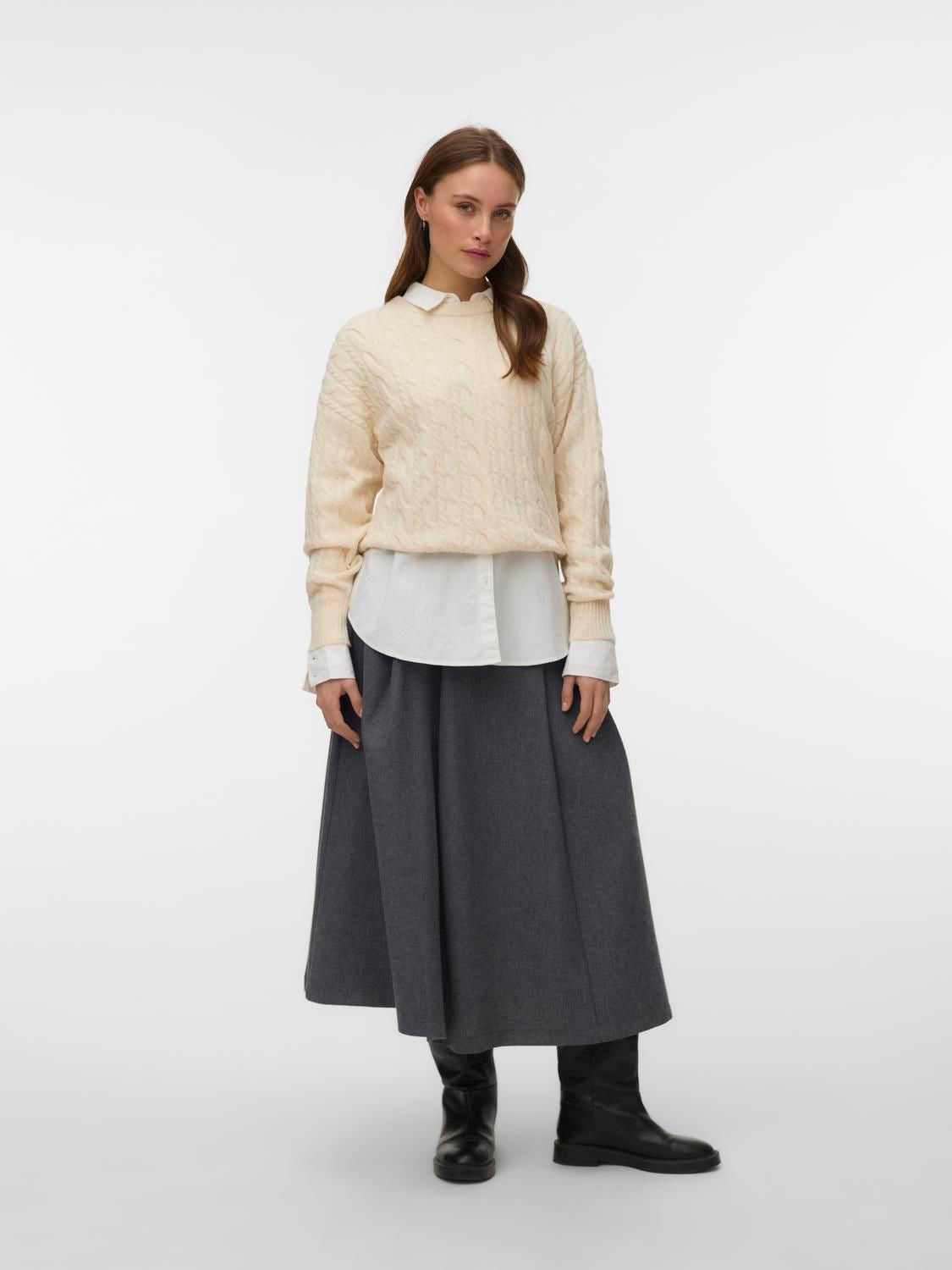Vmsequoia Ls O-Neck Pullover Bf