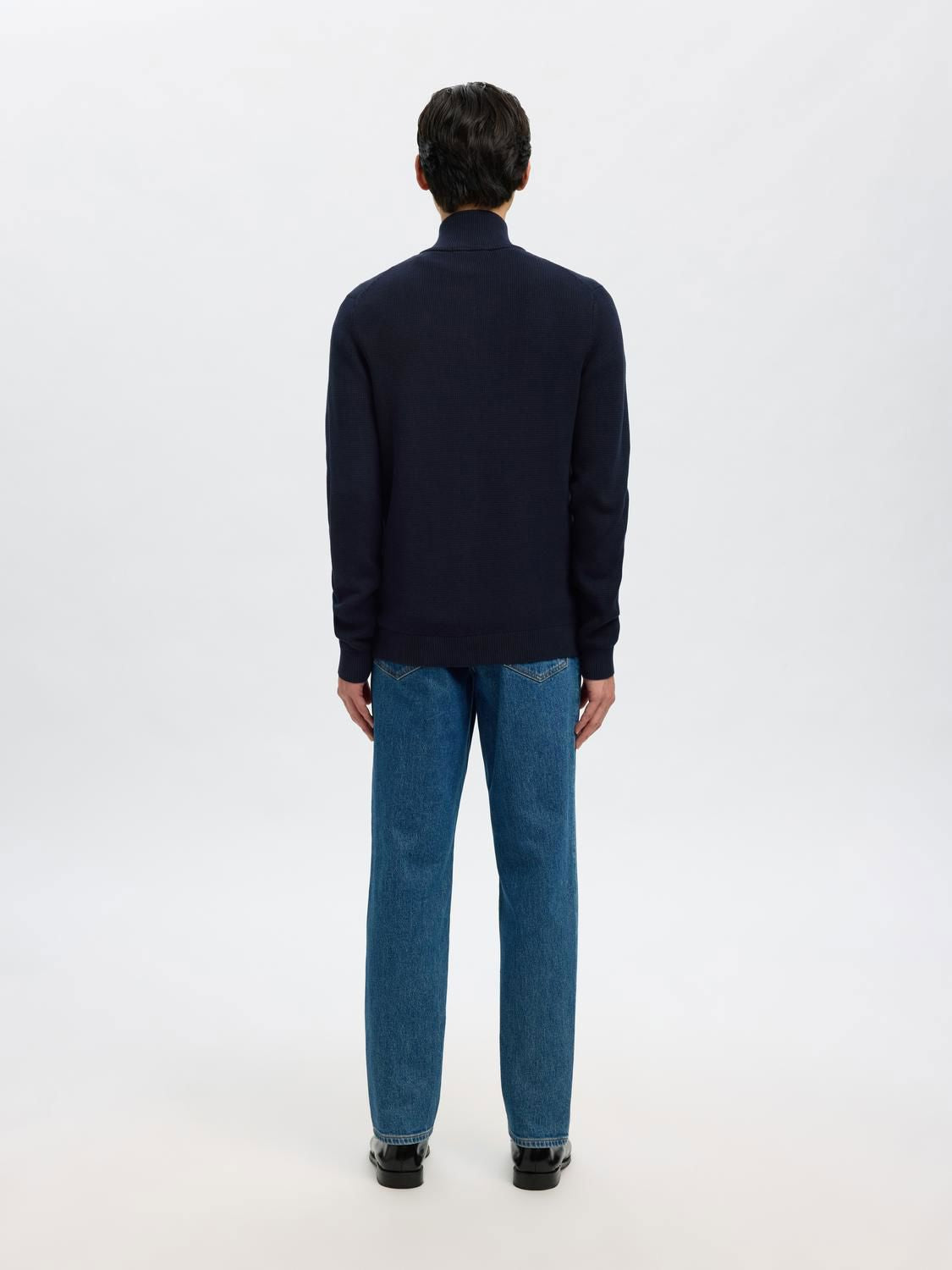 Slmdane Ls Knit Reg Struc Full Zip Noos