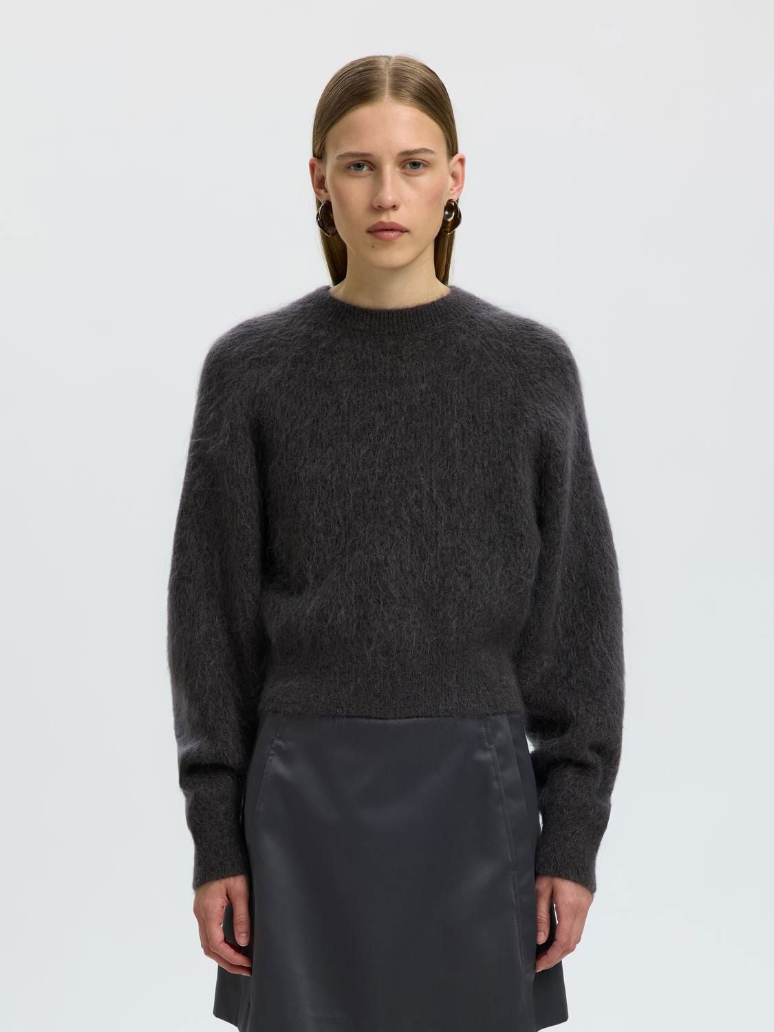 Slwmira Ls Knit Short O-Neck Noos