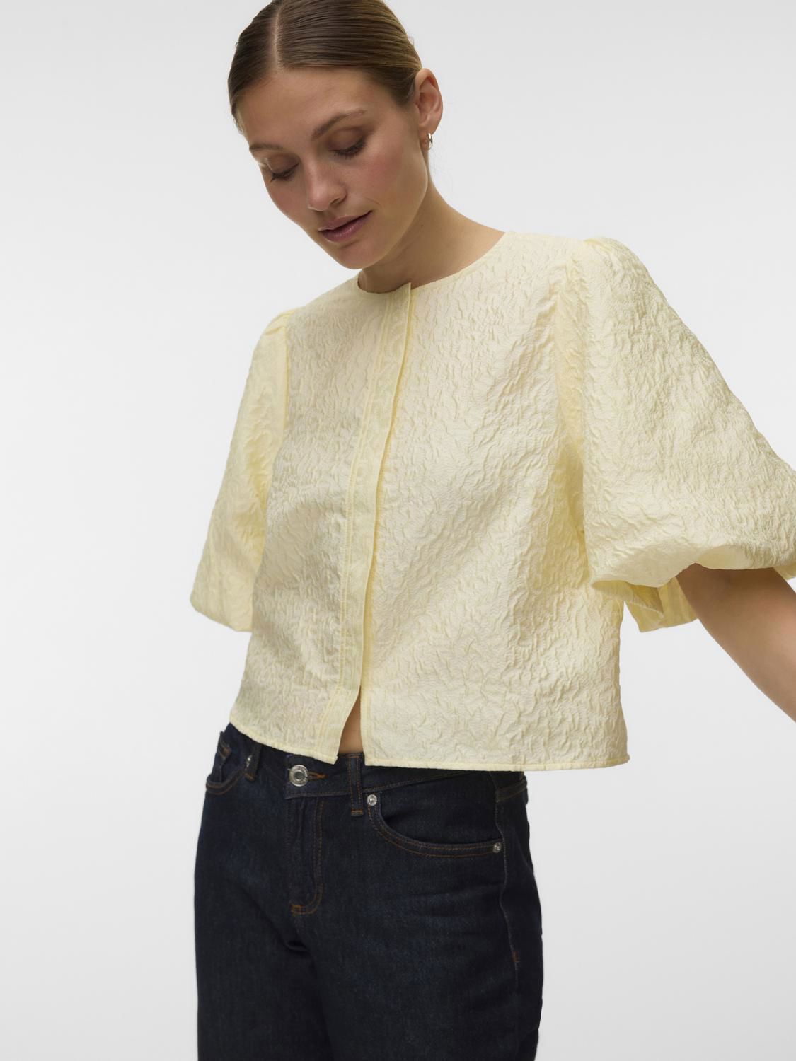 Vmlaia 2/4 O-Neck Top Wvn