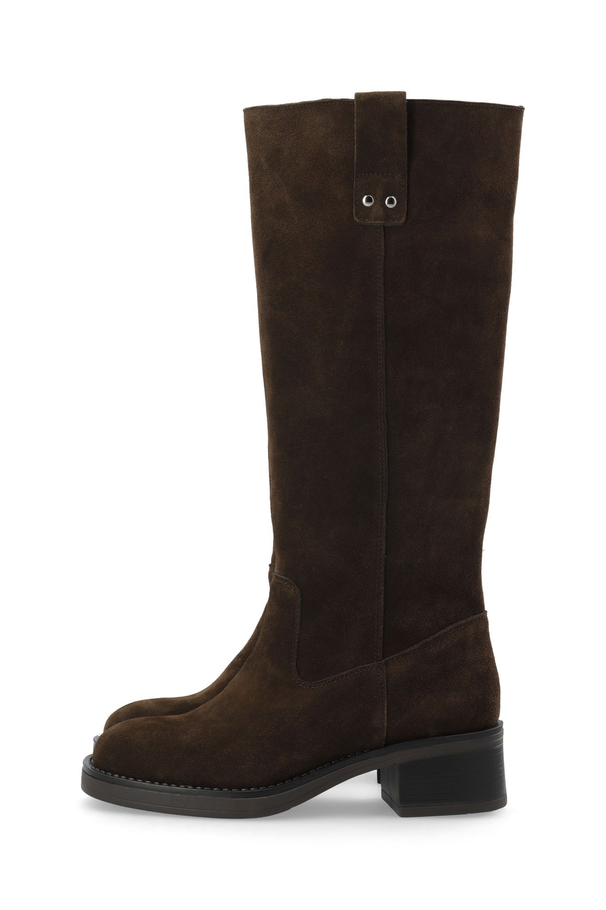 Biamary Knee High Pull On Boot Suede