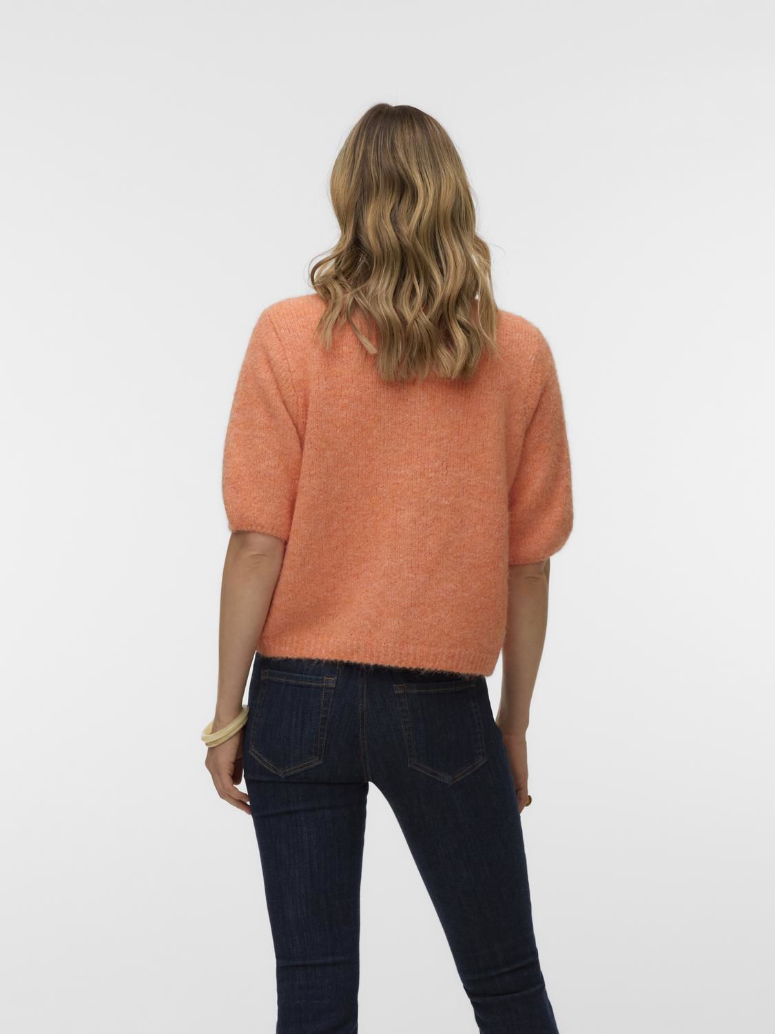 Vmkara 2/4 O-Neck Button Cardigan Exp