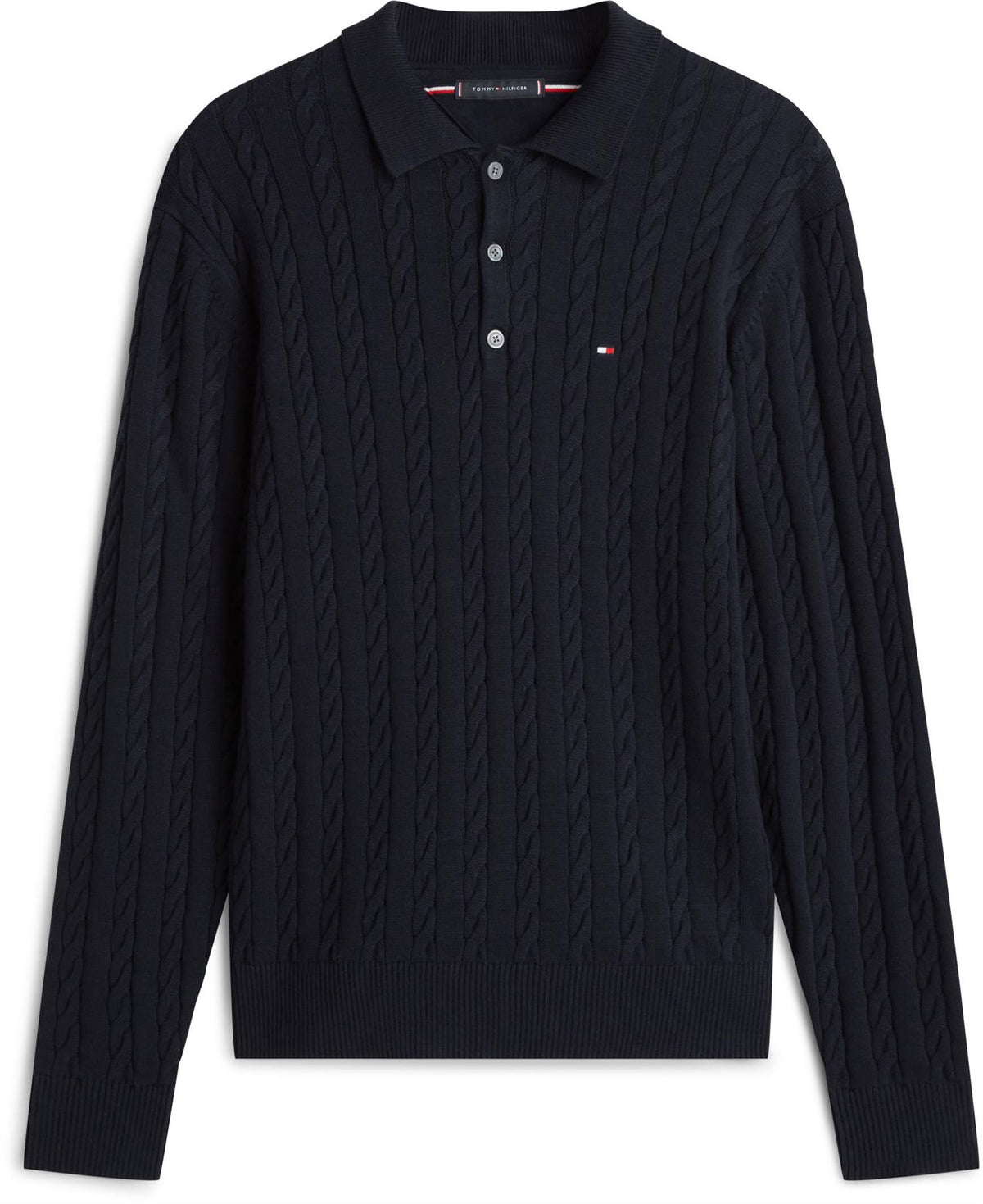 Classic Cotton Cable Ls Polo