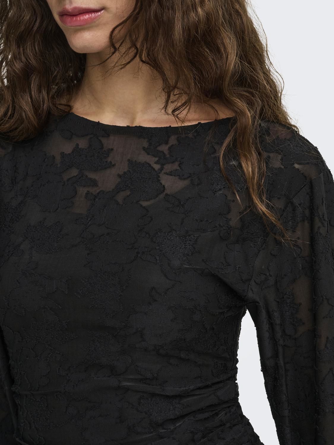 Onlnadia L/s Ruching Top Jrs