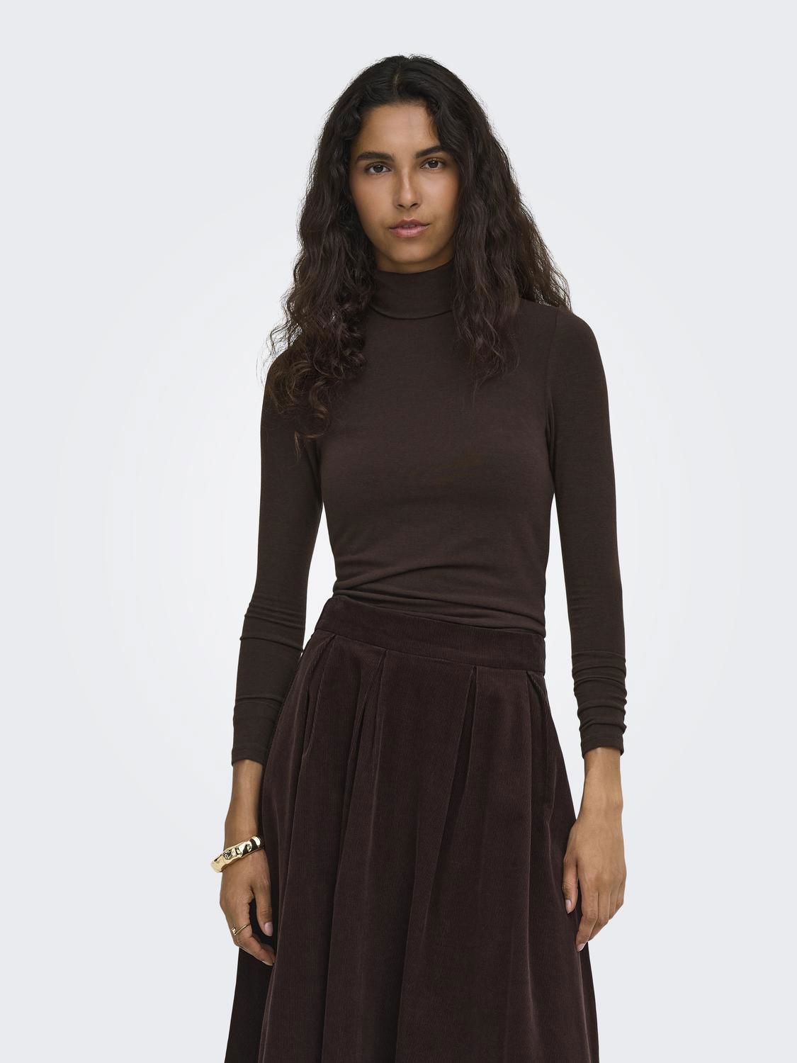 Onlglamour L/s Roll-Neck Top Jrs Noos
