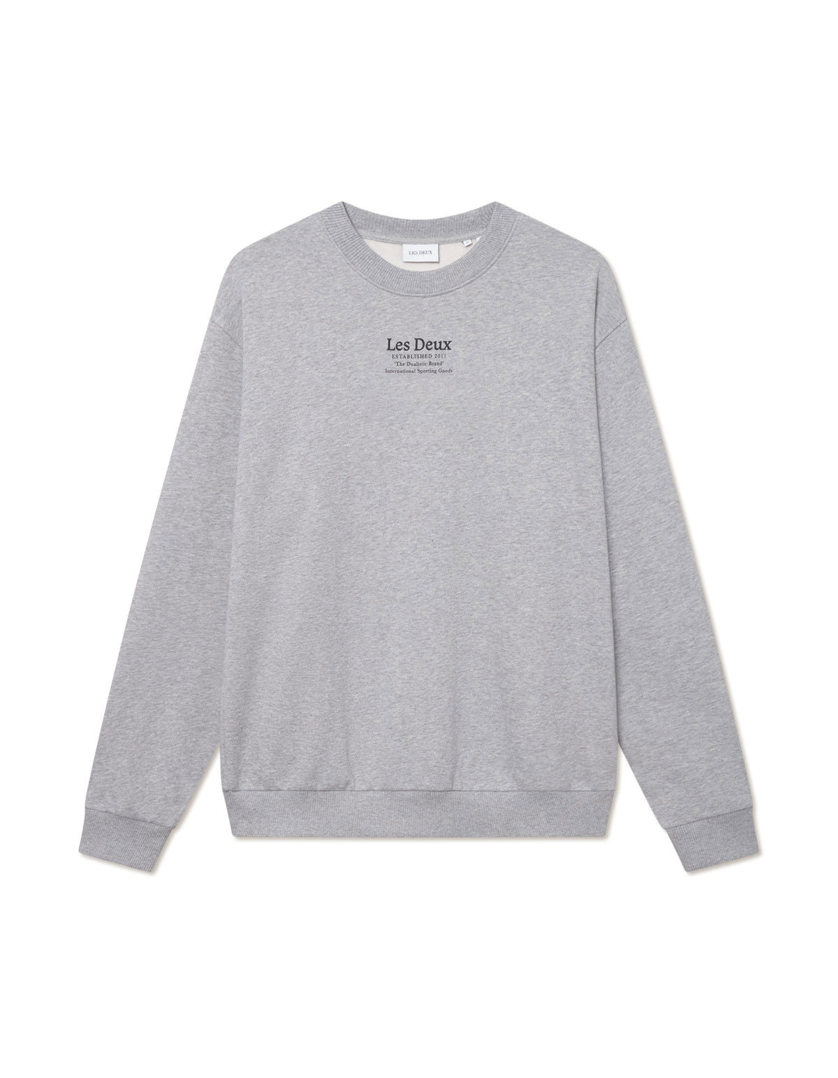 ESTABLISHED SWEATSHIRT GREY MELANGE