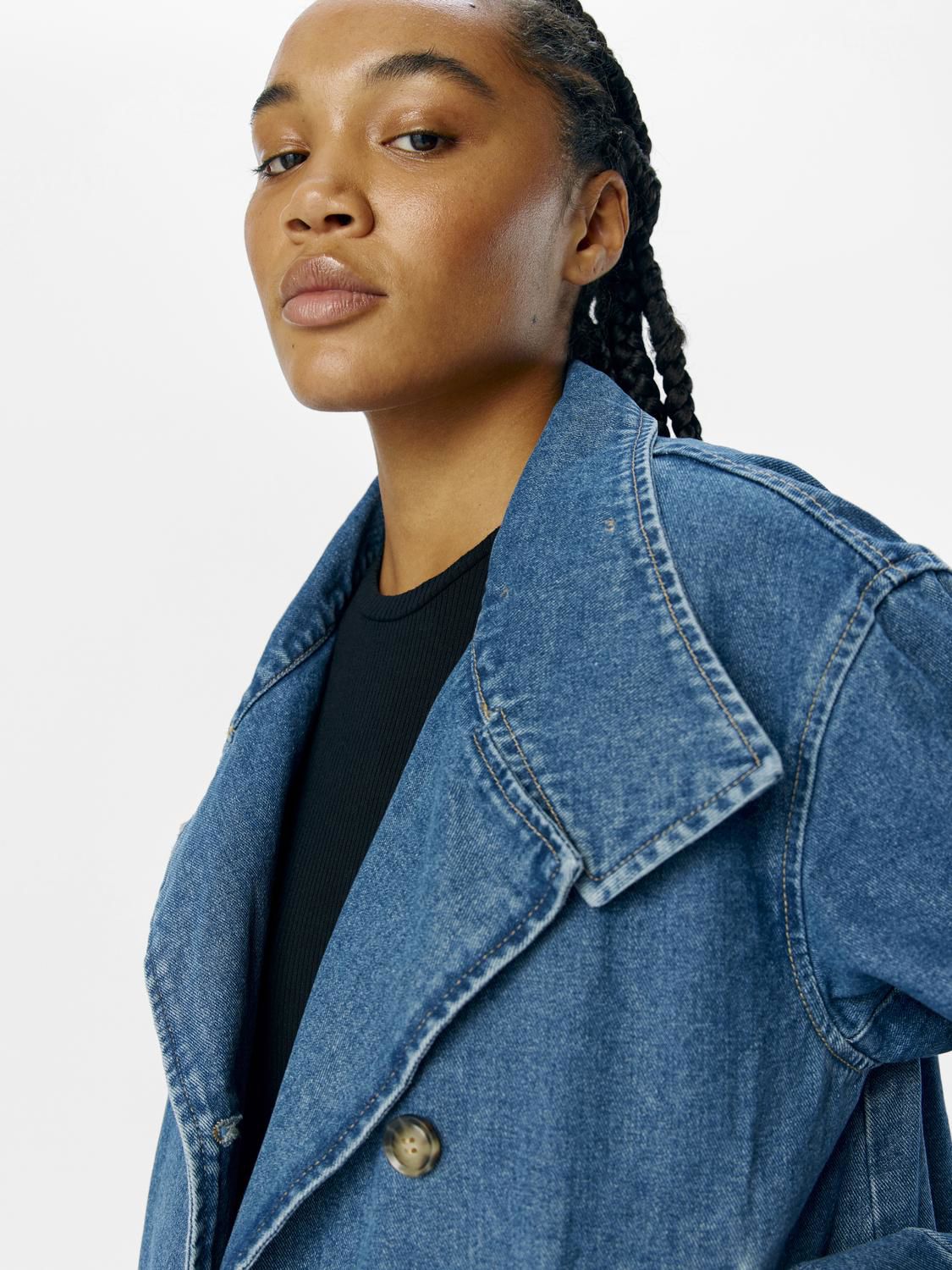 OBJTILLA GRO L/S LO DENIM JACKET NOOS Medium Blue Denim