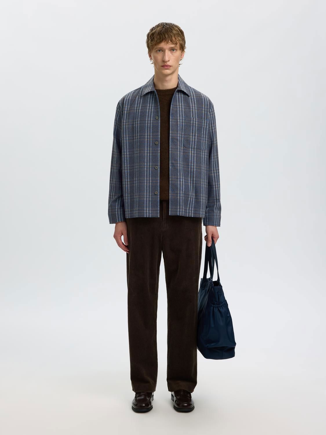 Slmrlxsvend Wt Check Wool Blend Light Os
