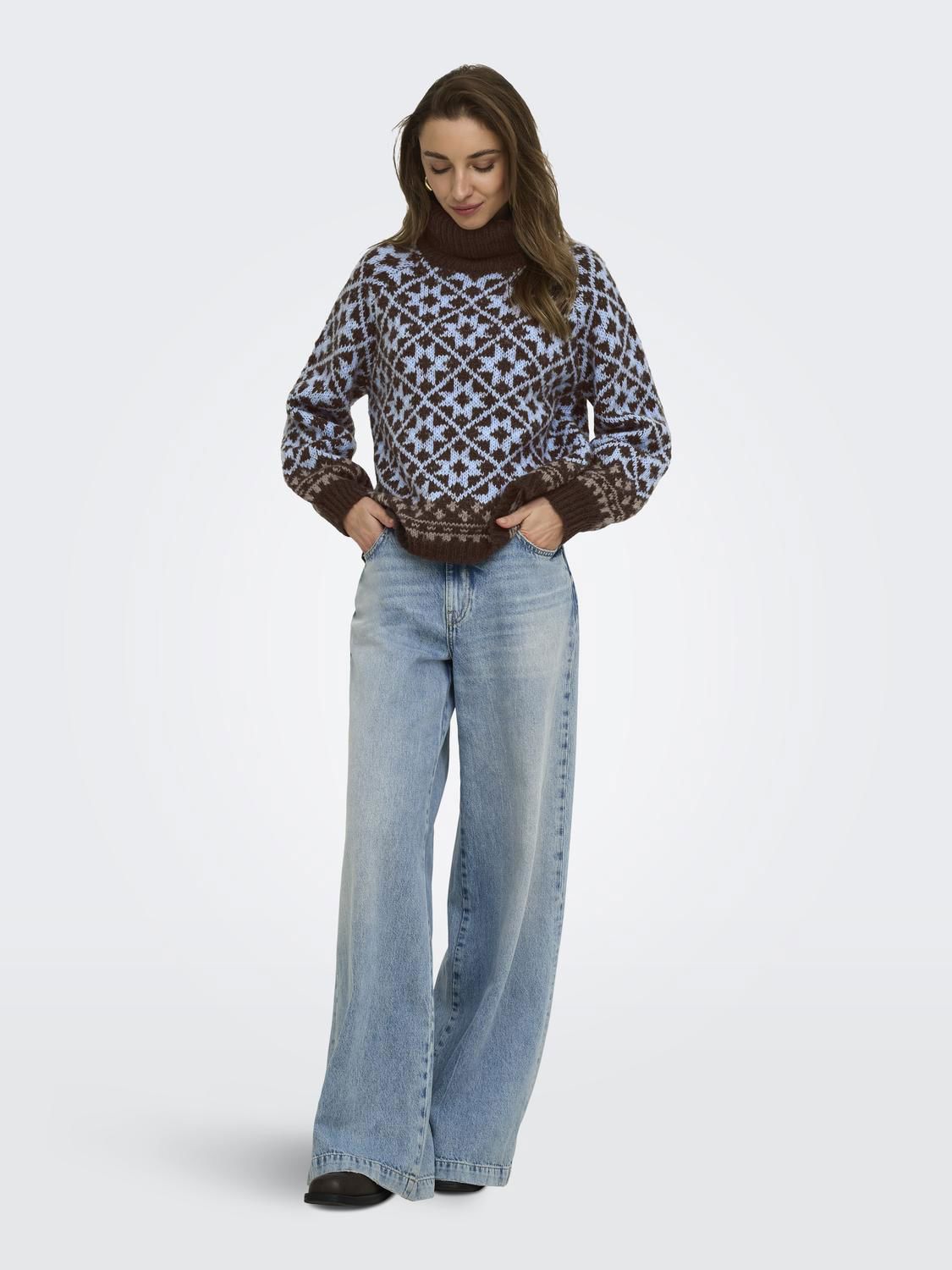Onlcaro Ls Rollneck Cc Knt