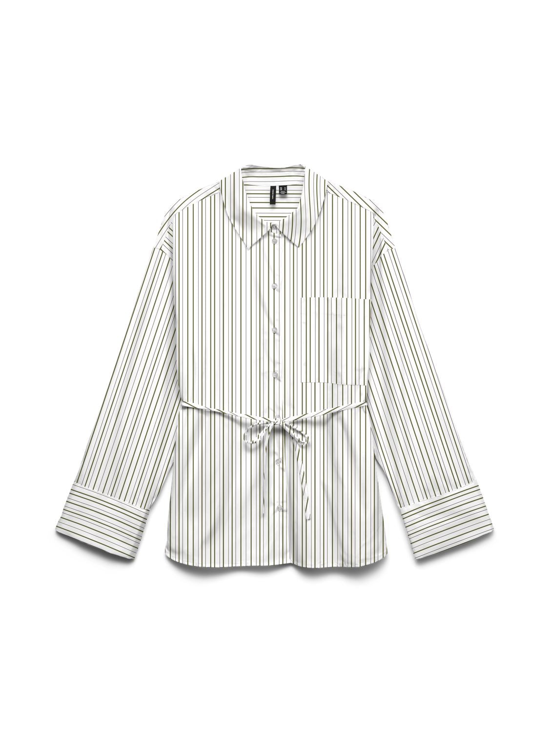 Vmgina Belt Ls Shirt Wvn