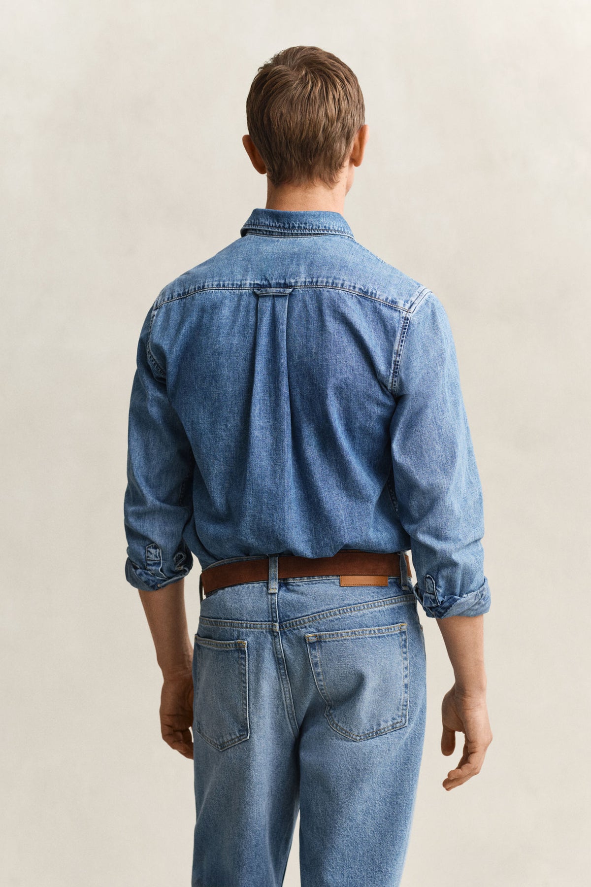 REG DENIM SHIRT 3260089 SEMI LIGHT BLUE