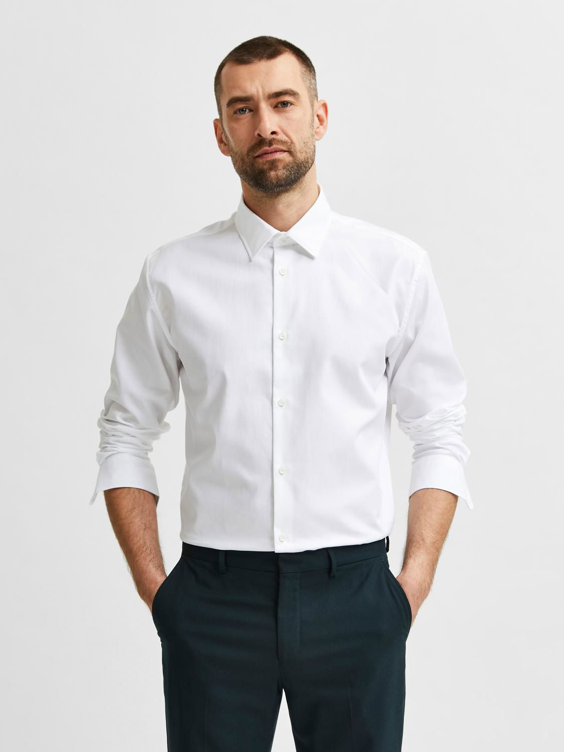 Slmregethan Shirt Ls Classic Noos